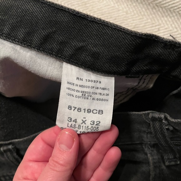 Distress Black baggy rustler jeans - Picture 4 of 4